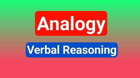Analogy Verbal Reasoning